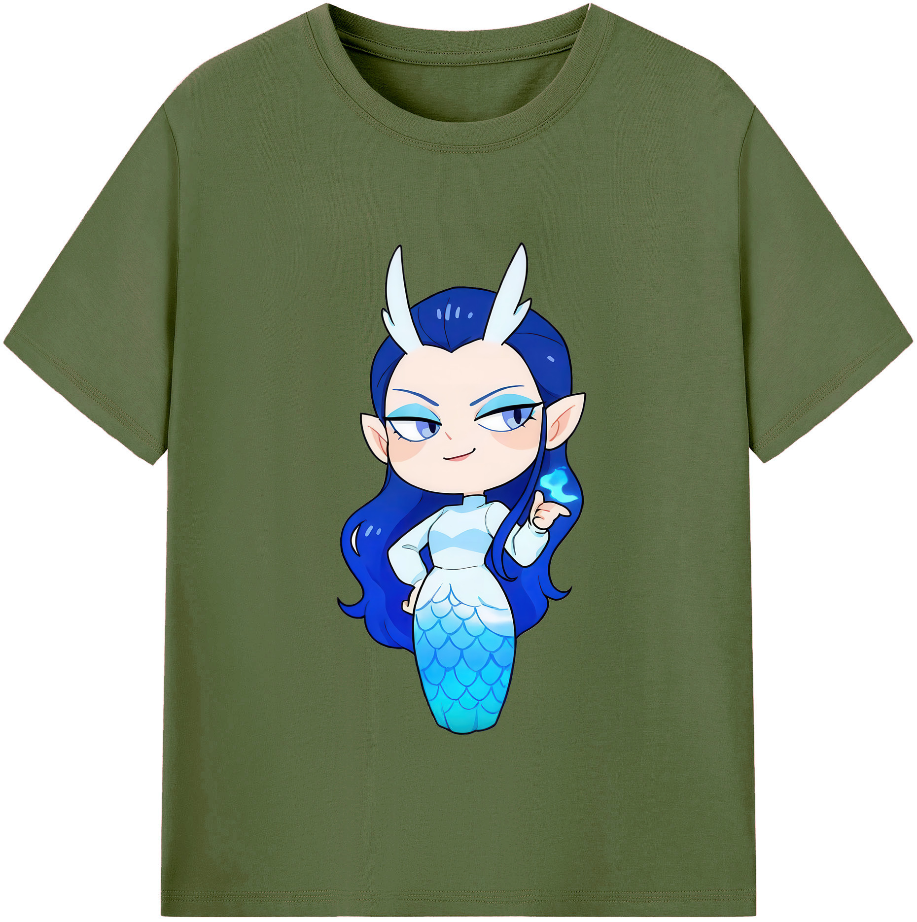 （画像用） Ne Zha 2 ナタ 魔童の大暴れ 綿100％半袖Tシャツ（フロントプリント）